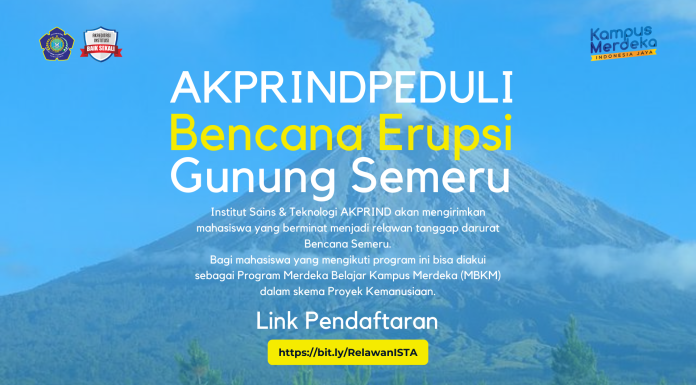 AKPRIND Peduli Bencana Erupsi Gunung Semeru